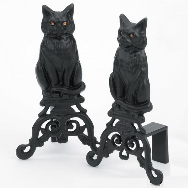Black Cat Andiorns
