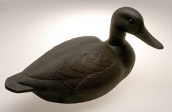 Black Cast Aluminum Duck